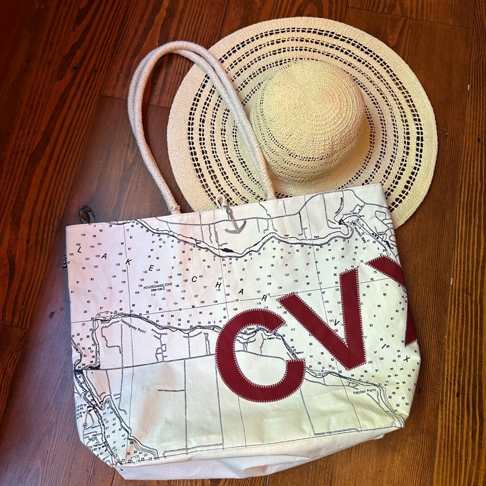 Charlevoix Michigan Tote Bag ⚓️